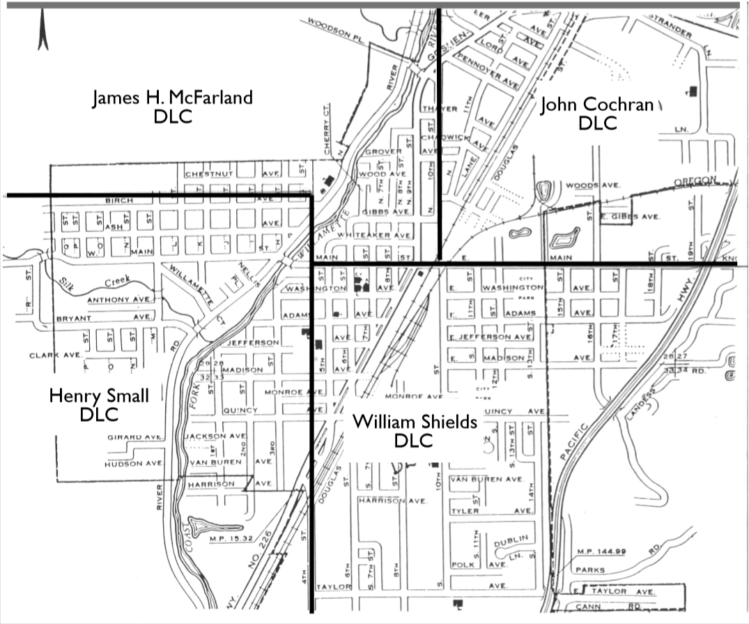 DLC over map of town